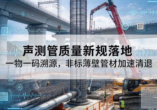江汉声测管质量新规落地，一物一码溯源，非标薄壁管材加速清退